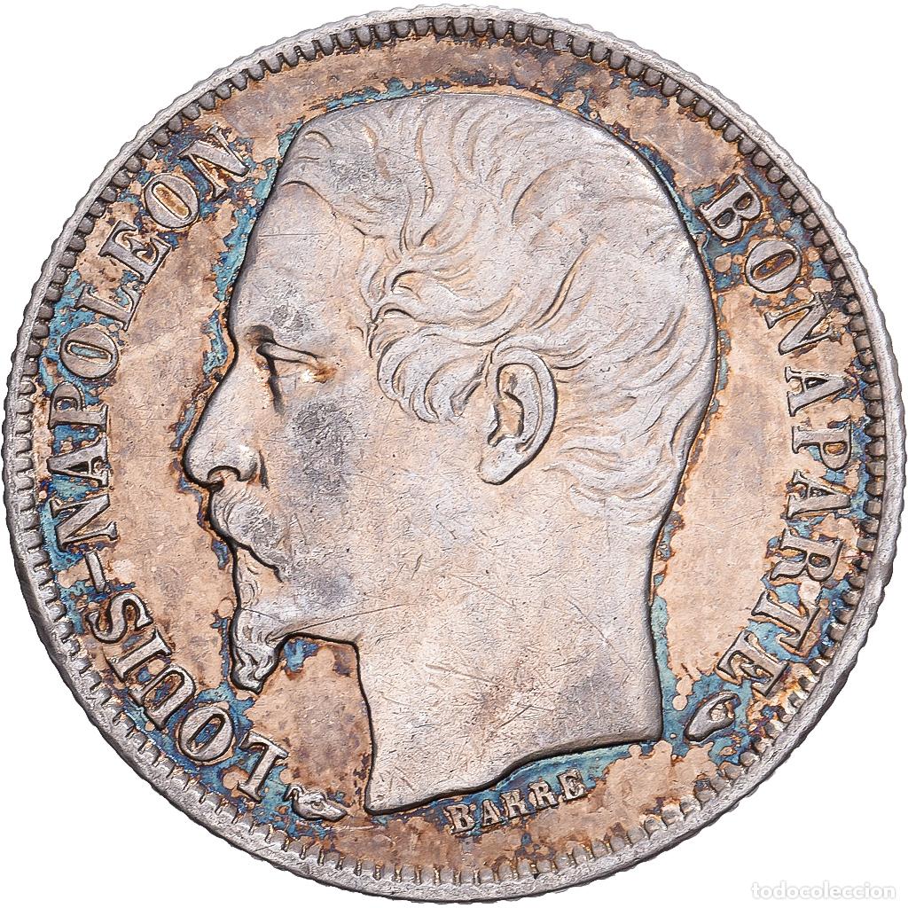 Monedas antiguas de Europa: [#981784] Francia, Louis-Napol&eacute;on Bonaparte, 50 Centimes, 1852, Paris, Plata, MBC