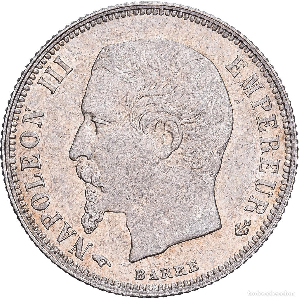 Monedas antiguas de Europa: [#981785] Francia, Napoleon III, 50 Centimes, 1860, Paris, Plata, EBC, Gadoury:414