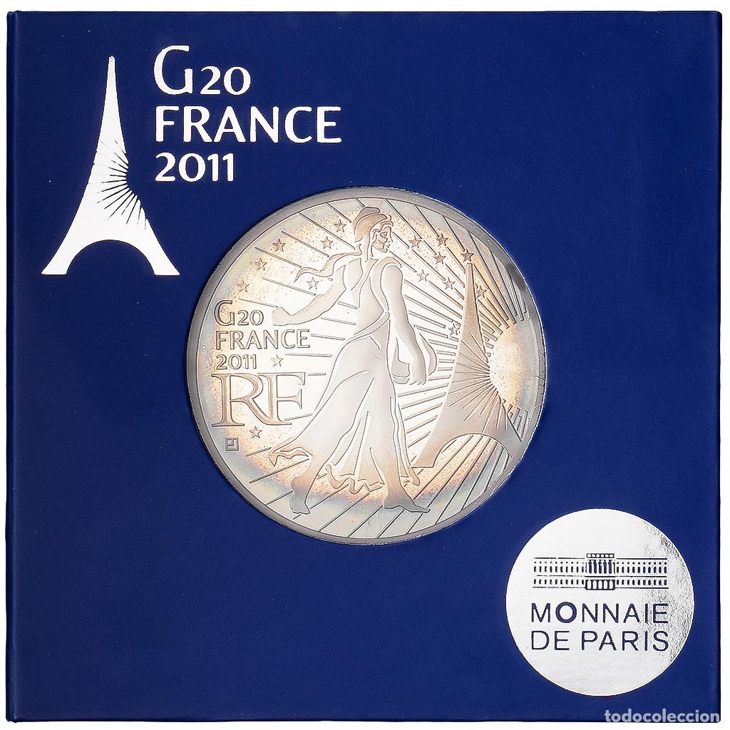 Old Coins of Europe: [#981915] Francia, 50 Euro, Semeuse, G20 Summit, Prueba, 2011, MDP, Plata, FDC