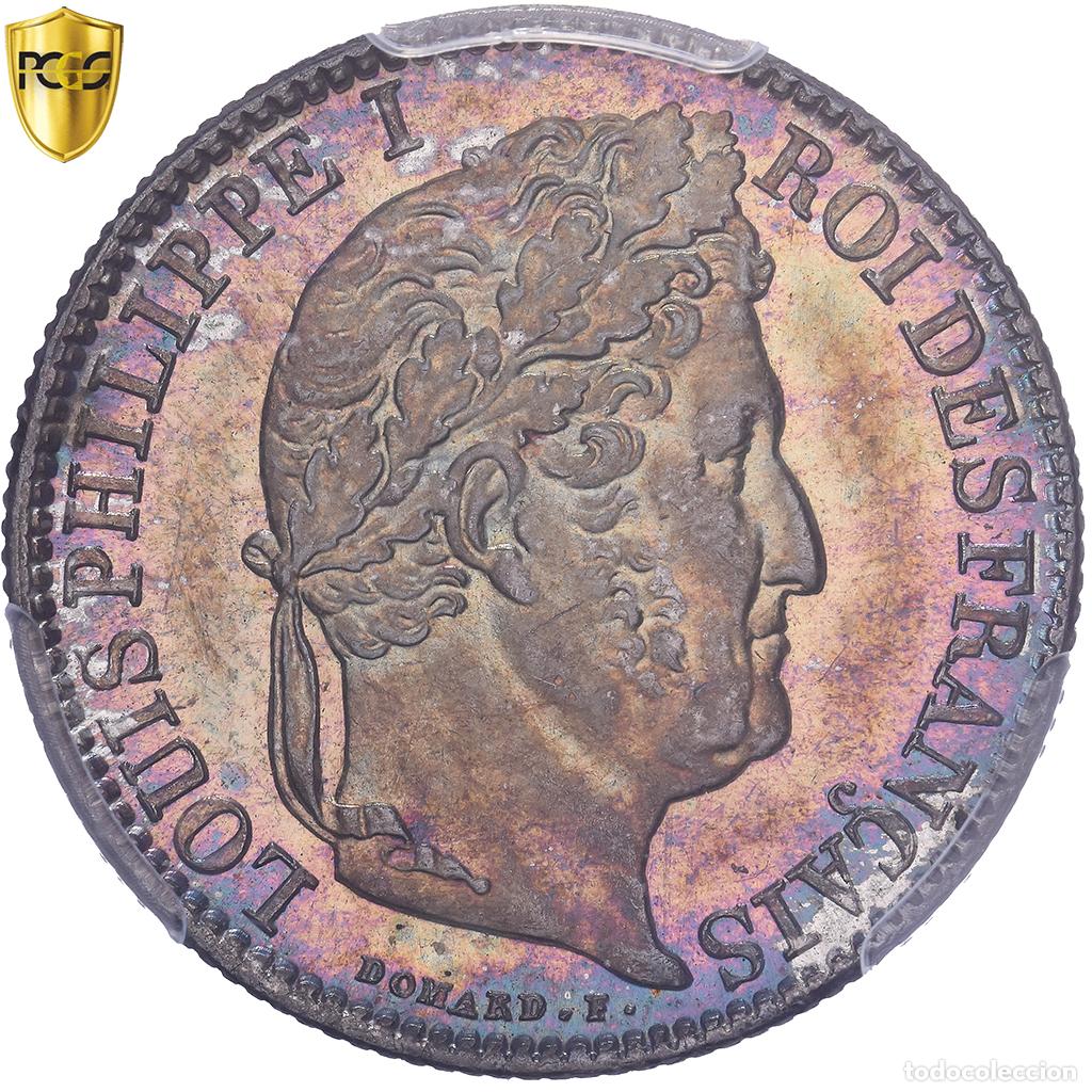 Old Coins of Europe: [#981748] Francia, Louis Philippe I, 50 Centimes, 1846, Paris, Plata, PCGS, MS66
