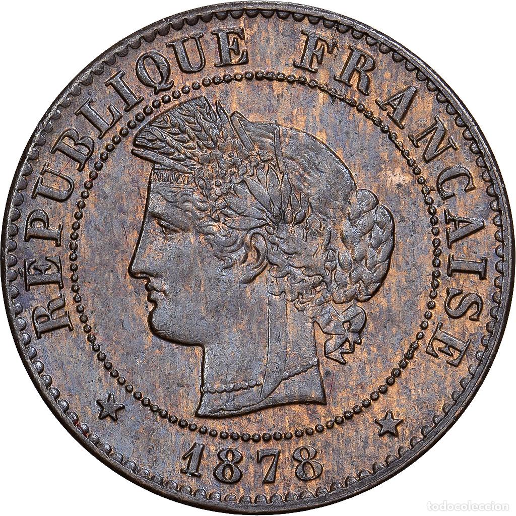 Monedas antiguas de Europa: [#981794] Francia, 1 Centime, C&eacute;r&egrave;s, 1878, Paris, Bronce, EBC, Gadoury:88