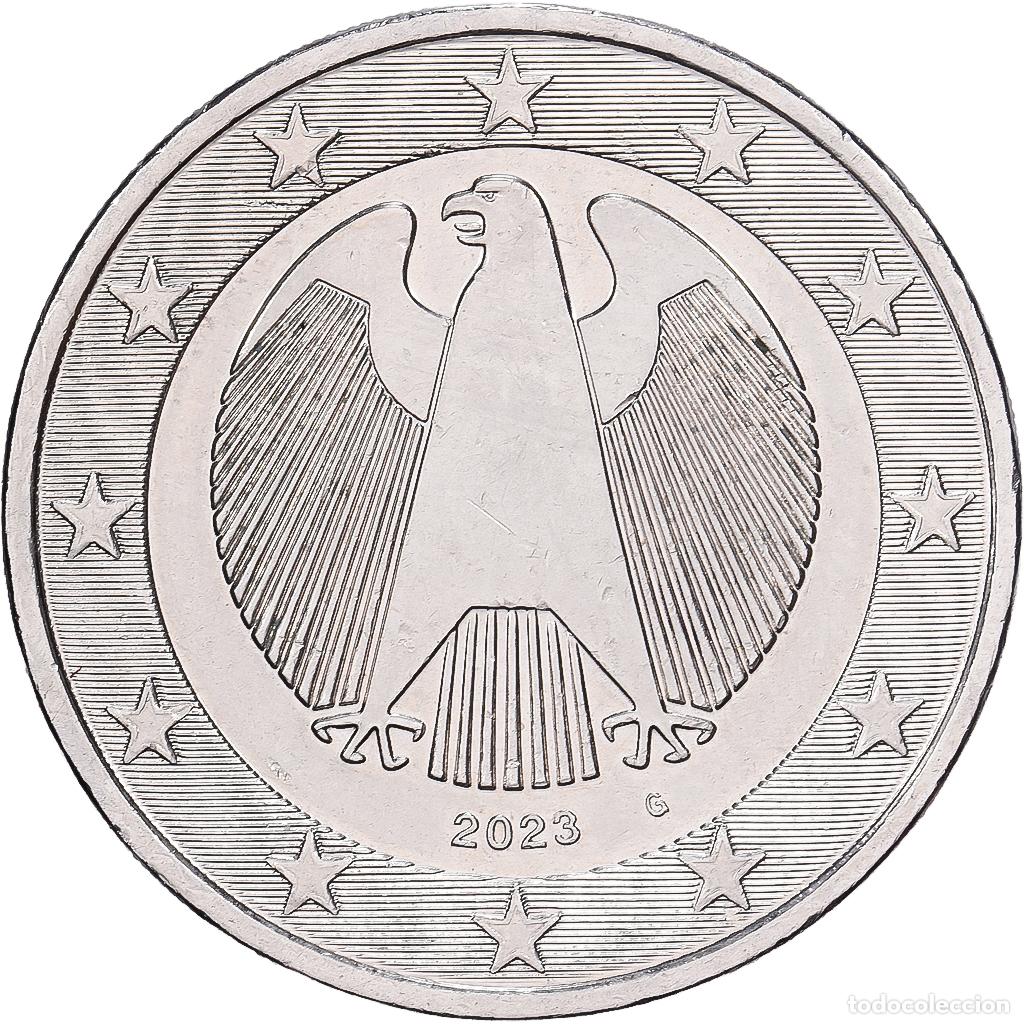 Monedas antiguas de Europa: [#981920] Alemania, 2 Euro, error monometallic, 2023, Karlsruhe, Cobre - n&iacute;quel, MBC+