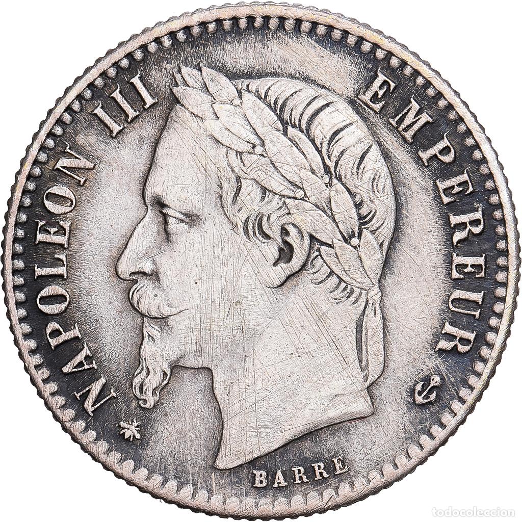 Old Coins of Europe: [#981786] Francia, Napoleon III, 50 Centimes, 1867, Paris, Plata, MBC+, Gadoury:417