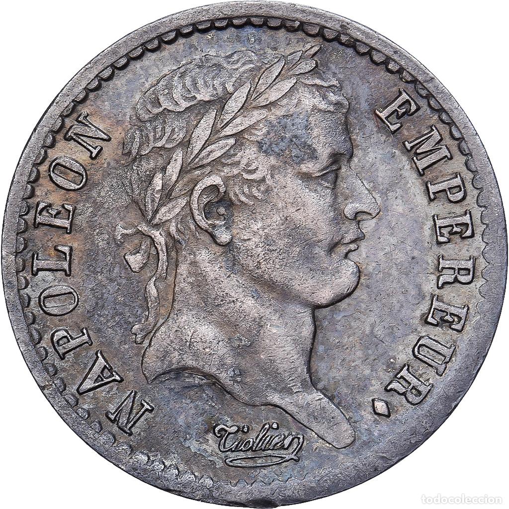 Monete antiche di Europa: [#981778] Francia, Napoleon I, Demi Franc, 1810, Paris, Plata, MBC+, Gadoury:399
