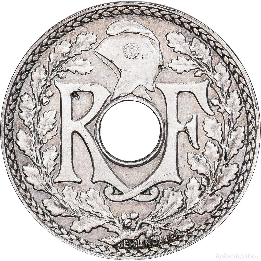 Monedas antiguas de Europa: [#981812] Francia, 10 Centimes, Lindauer, 1914, Paris, Cmes soulign&eacute;, N&iacute;quel, MBC+