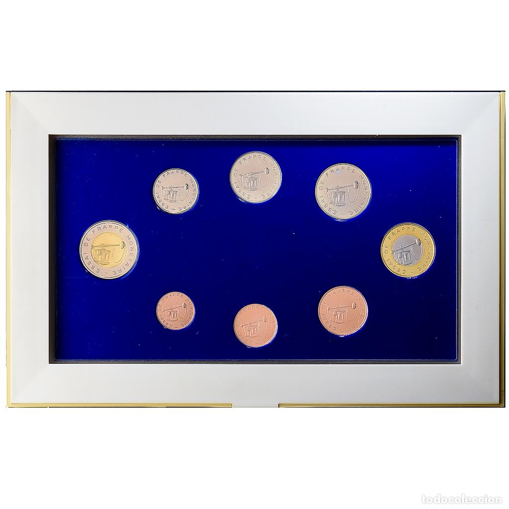 Monedas antiguas de Europa: [#981913] Francia, Pattern euro set, Essai de Frappe Pessac, Undated (1996), MDP, Sin
