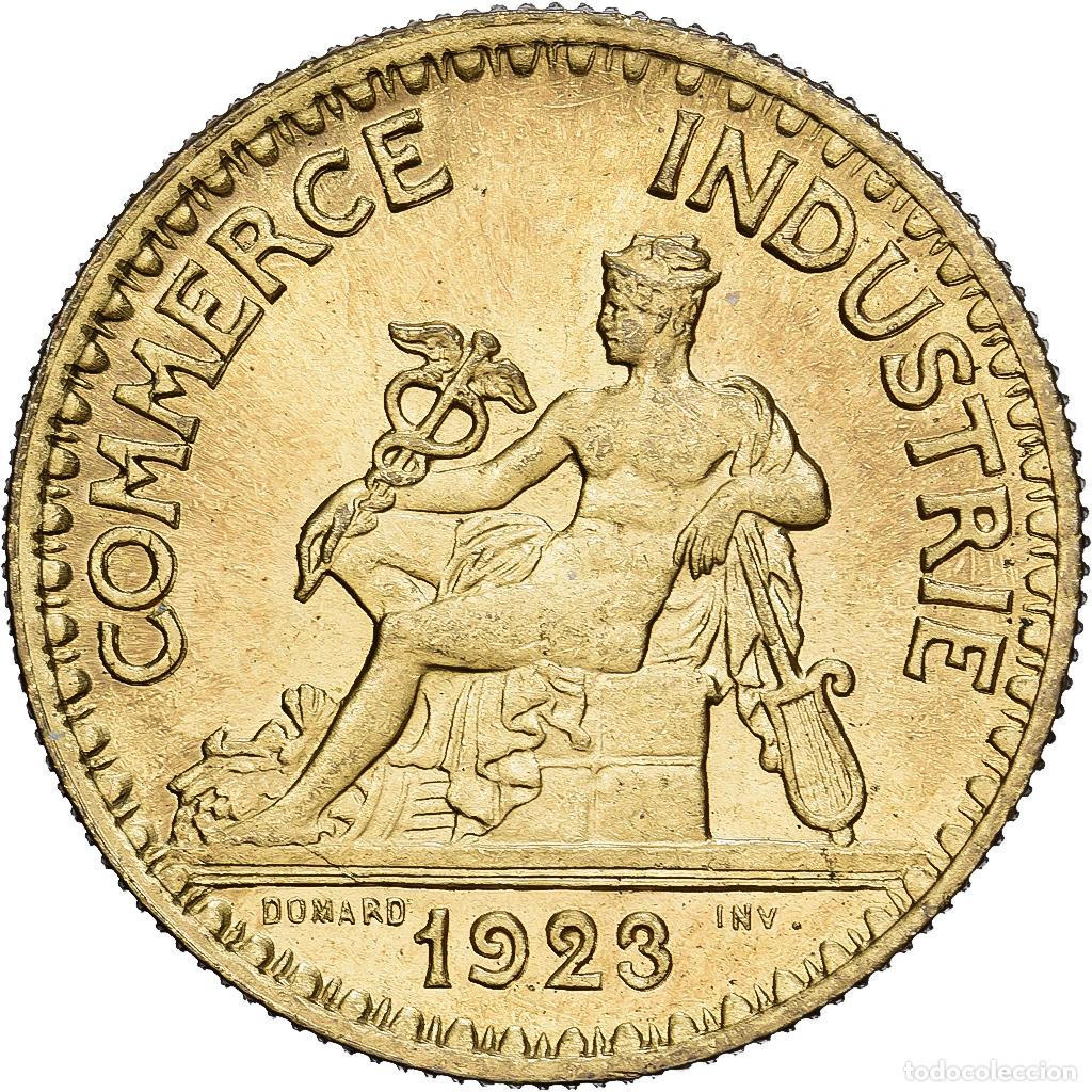 Monedas antiguas de Europa: [#981814] Francia, 2 Francs, Chambre de commerce, 1923, Paris, Cuproaluminio, SC