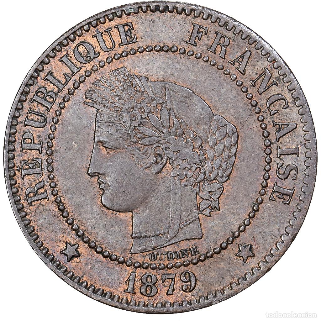 Monedas antiguas de Europa: [#981797] Francia, 2 Centimes, C&eacute;r&egrave;s, 1879, Paris, Bronce, EBC, Gadoury:105