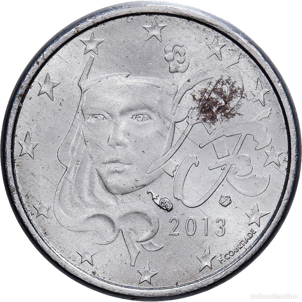 Monedas antiguas de Europa: [#981943] Francia, 1 Centime, Metal error, 2013, MDP, Acero, FDC