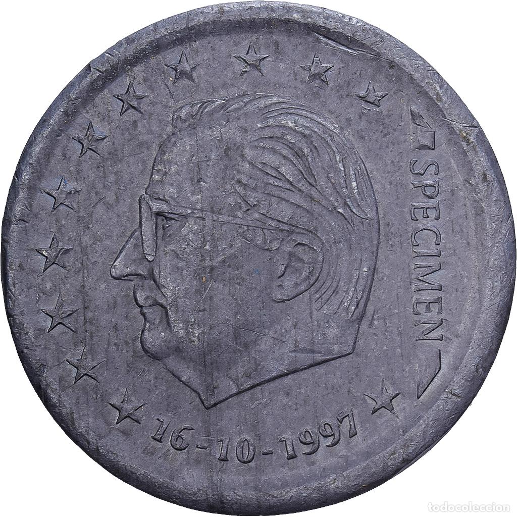 Monedas antiguas de Europa: [#981930] B&eacute;lgica, Albert II, medalla, 1997, Brussels, Epreuve uniface, Plomo, BC+