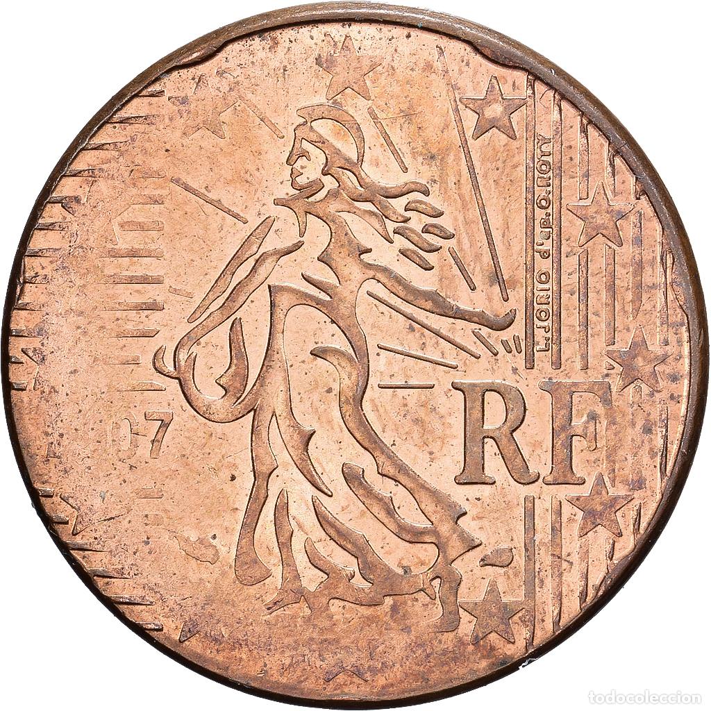 Monedas antiguas de Europa: [#981937] Francia, 20 Centimes, Faut&eacute;e - D&eacute;faut de flan, 2007, MDP, Cobre chapado en