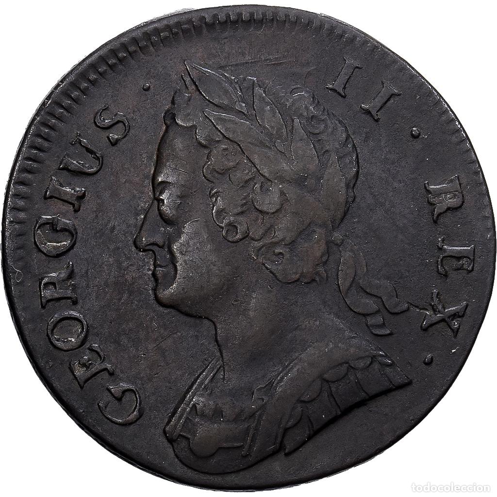 Monedas antiguas de Europa: [#139462] Reino Unido, George II, 1/2 Penny, 1742, London, Cobre, MBC+, Spink:3718, KM:579