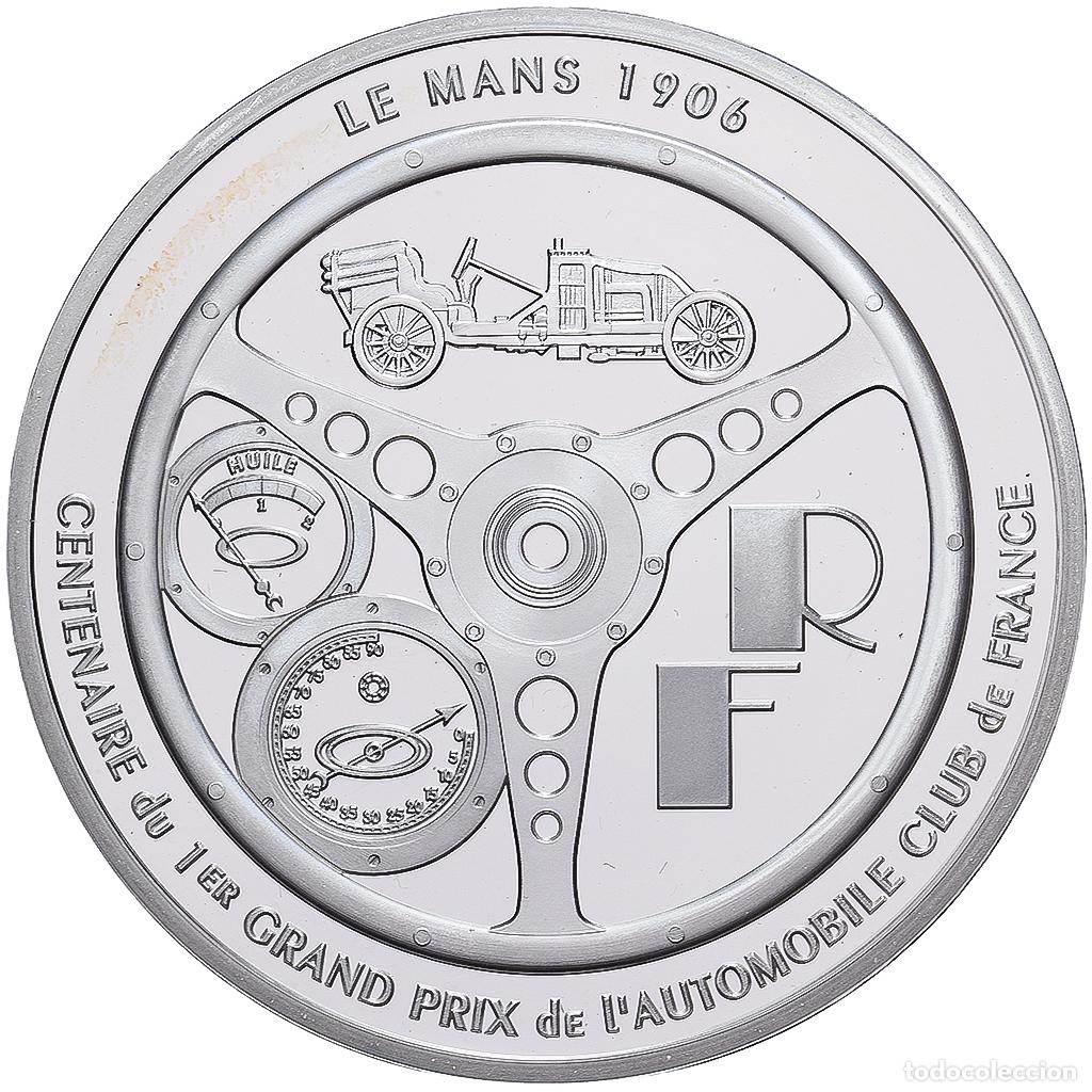 Monedas antiguas de Europa: [#139362] Francia, 1 1/2 Euro, Grand Prix ACF, Centenaire, Prueba, 2006, MDP, Plata, FDC