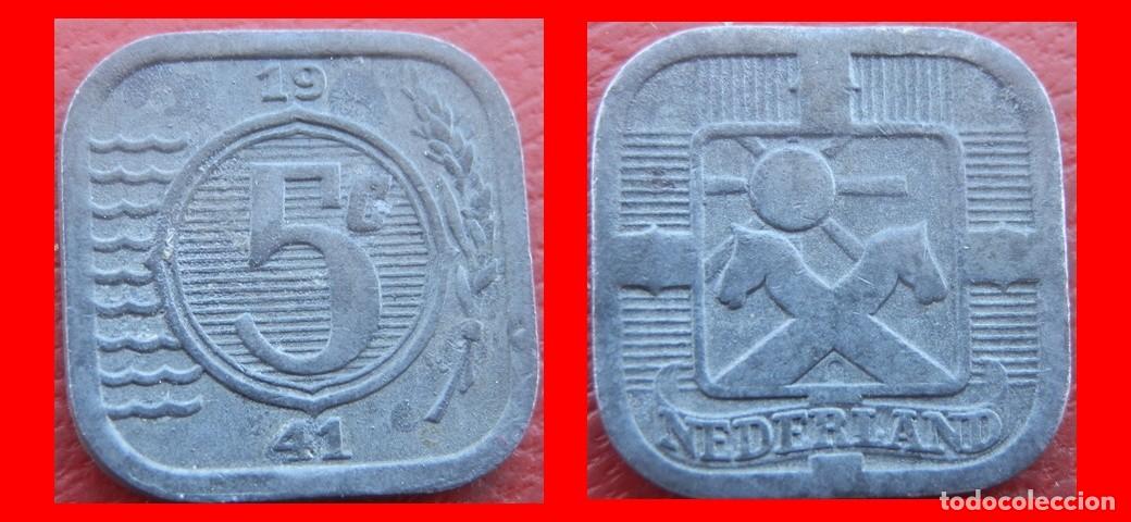 Monedas antiguas de Europa: 5 CENTIMOS CENTS CENTAVOS 1941 HOLANDA PAISES BAJOS-143575
