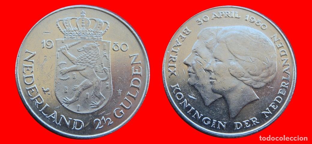 Monedas antiguas de Europa: 2 1/2 GULDEN 1980 HOLANDA PAISES BAJOS-143581