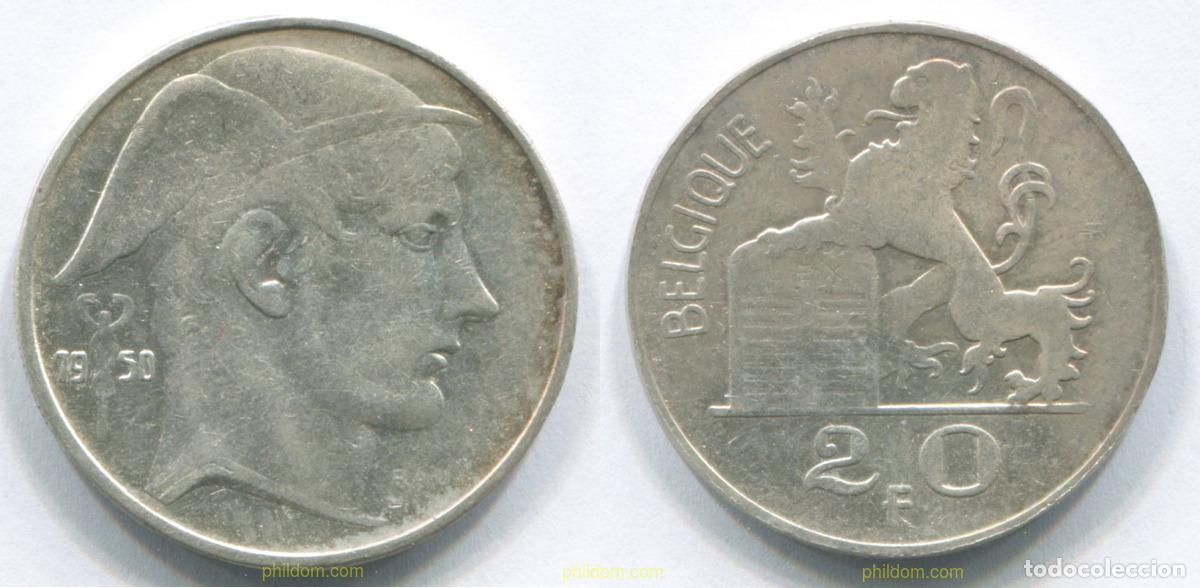 Old Coins of Europe: 3119 BELGICA 1950 20 FRANCS BELGIUM 1950