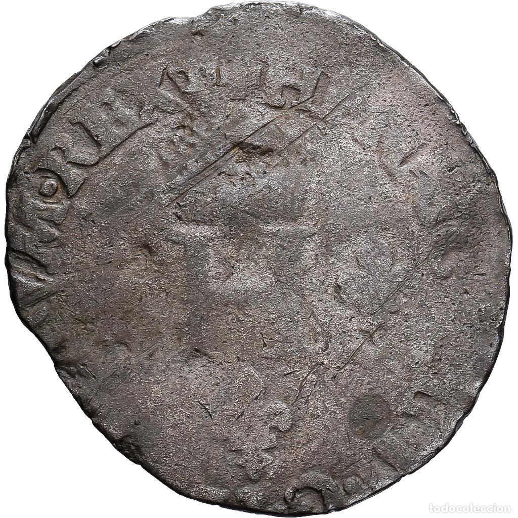 Monedas antiguas de Europa: [#139453] Francia, Henri II, Demi Gros de Nesle, 1550-1551, Paris, Vell&oacute;n, BC+