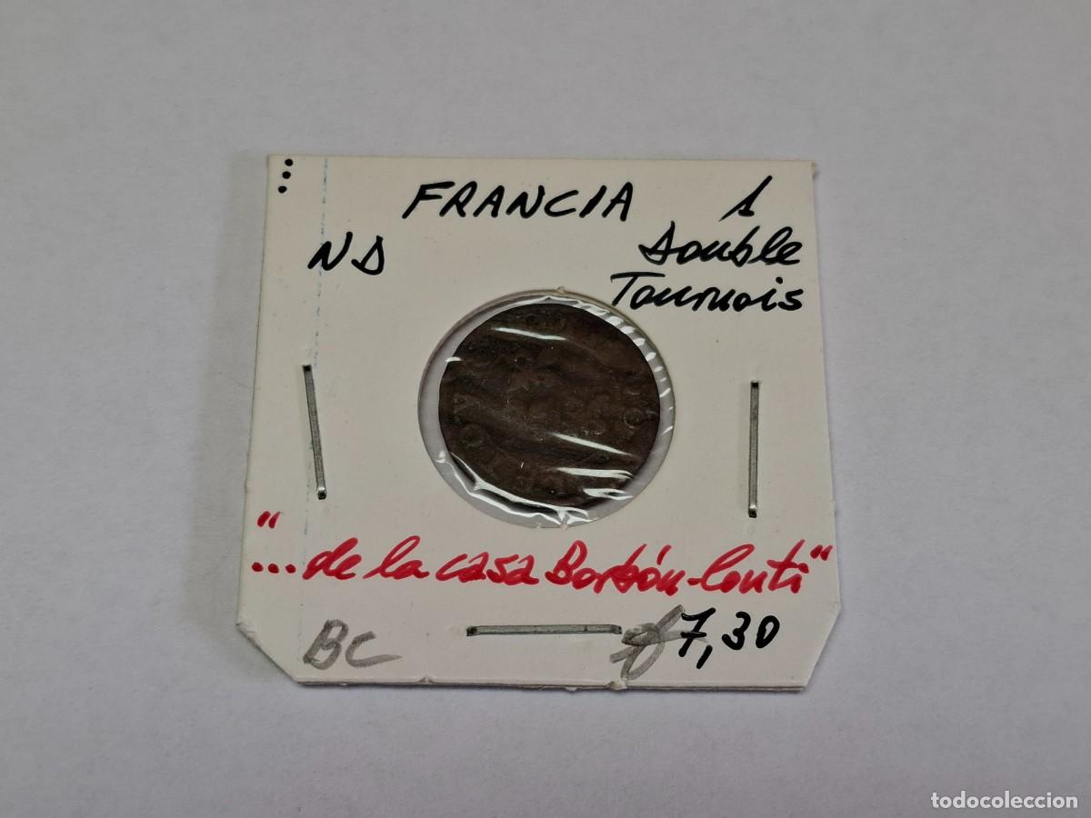 Monedas antiguas de Europa: 1 DOUBLE TOURNOIS ND FRANCIA en BC