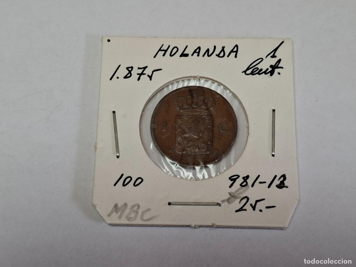 Monedas antiguas de Europa: 1 CENT de 1875 KM 100 HOLANDA en MBC