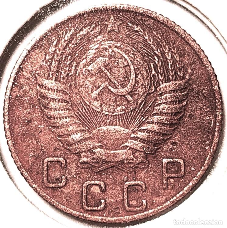 Moedas antigas da Europa: RUSIA (1924-1958) - 10 KOPEKS 1956 - UNION SOVIETICA - A - 1,80 GR. CUPRONIQUEL - DIAMETRO 17,27 mm