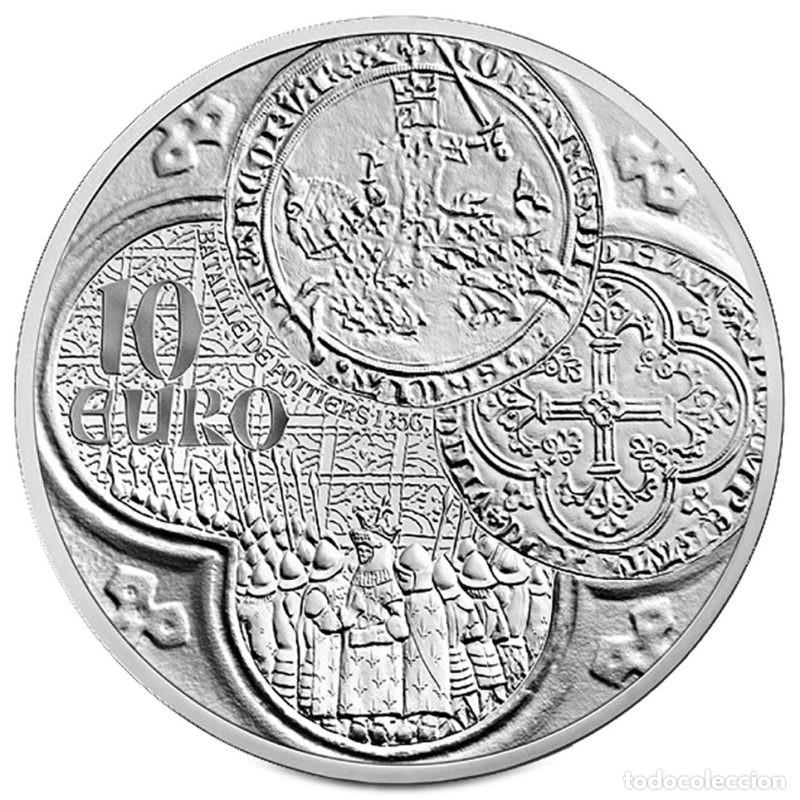 Old Coins of Europe: FRANCIA 10 EURO PLATA LA SEMEUSE 2015 LE FRANC A CHEVAL