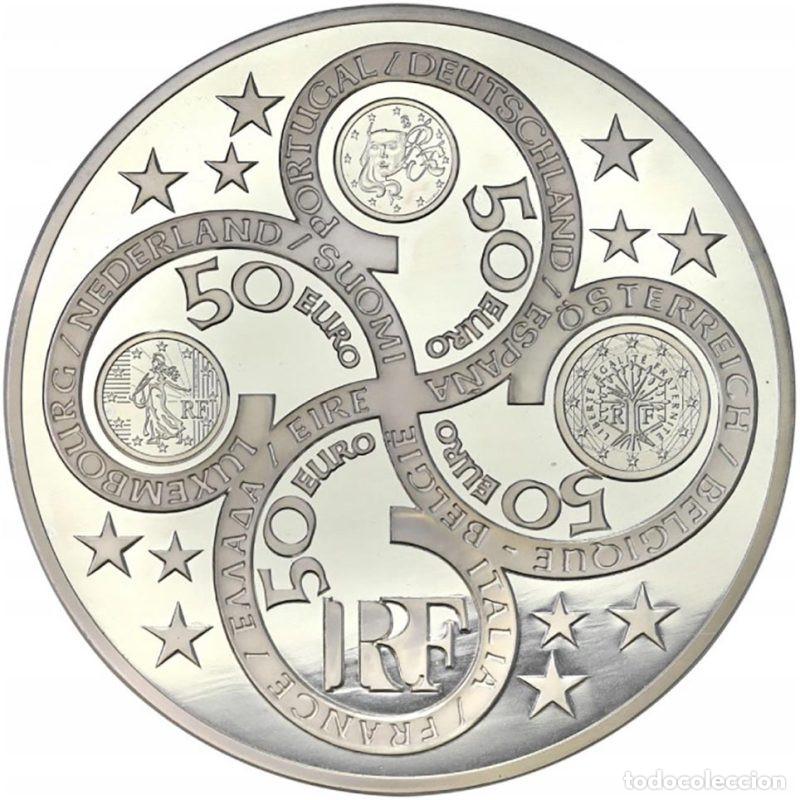 Monedas antiguas de Europa: FRANCIA 10 EURO PLATA EUROPA 2003 PRIMER ANIVERSARIO DEL EURO