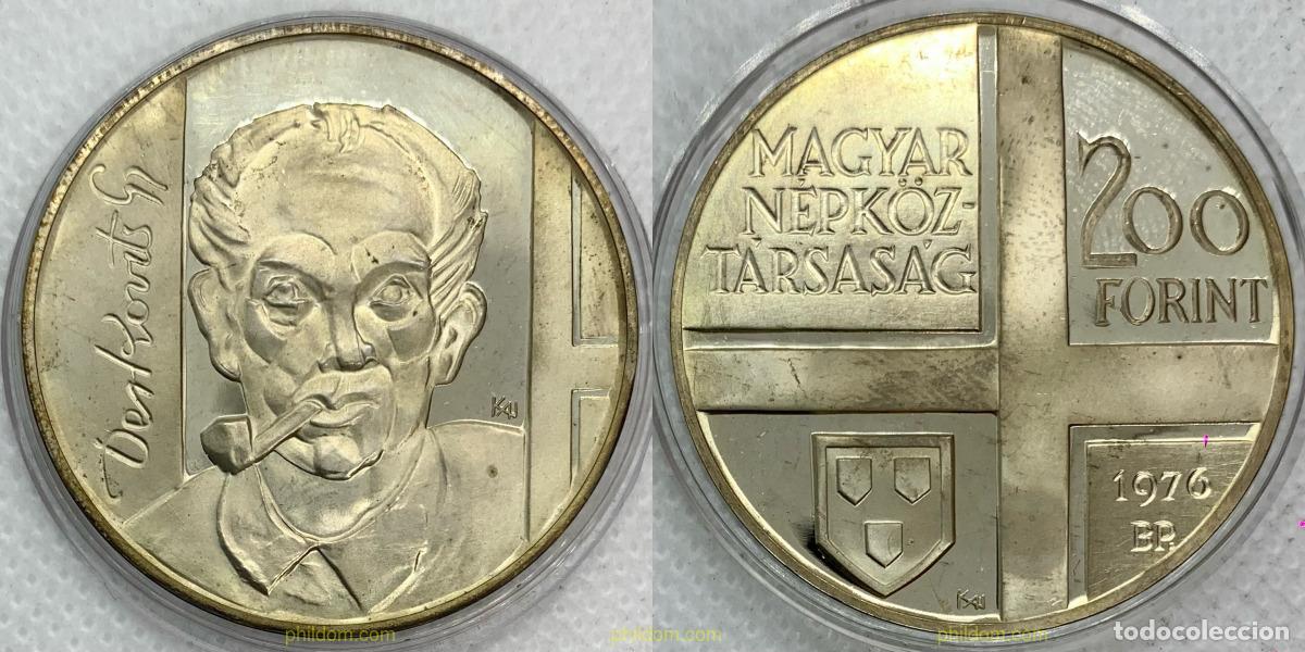 Monedas antiguas de Europa: 3215 HUNGRIA 1976 HUNGRIA UNGHERIA 200 FORINT 1976 GYULA DERKOVITS
