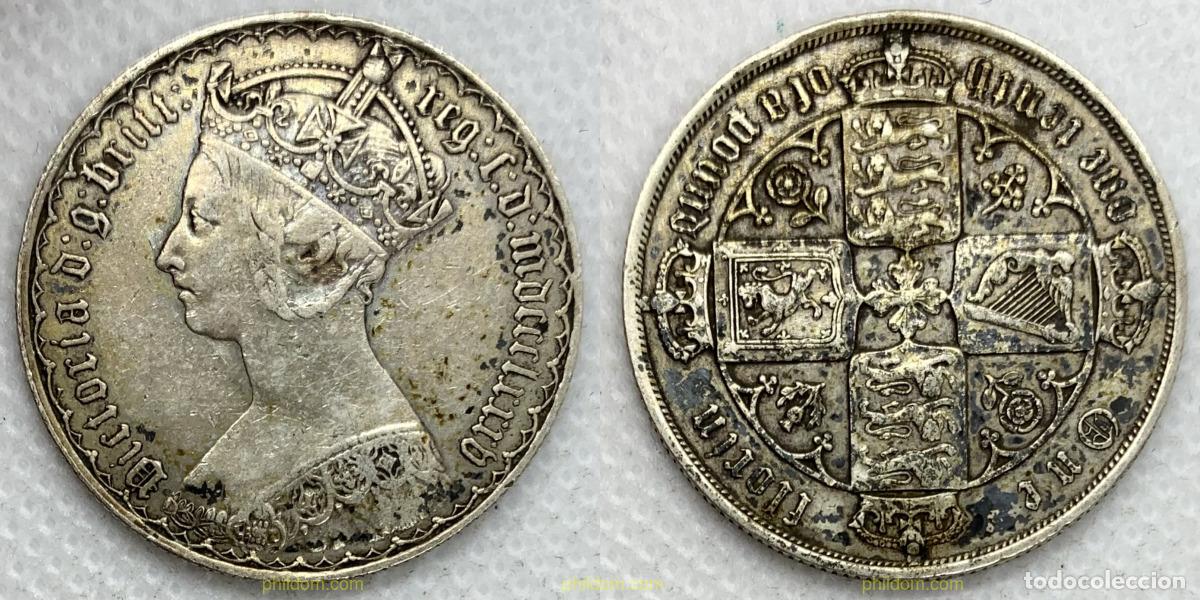Monedas antiguas de Europa: 3207 GRAN BRETA&Ntilde;A 1885 GREAT BRITAIN 1885 QUEEN VICTORIA 1 FLORIN
