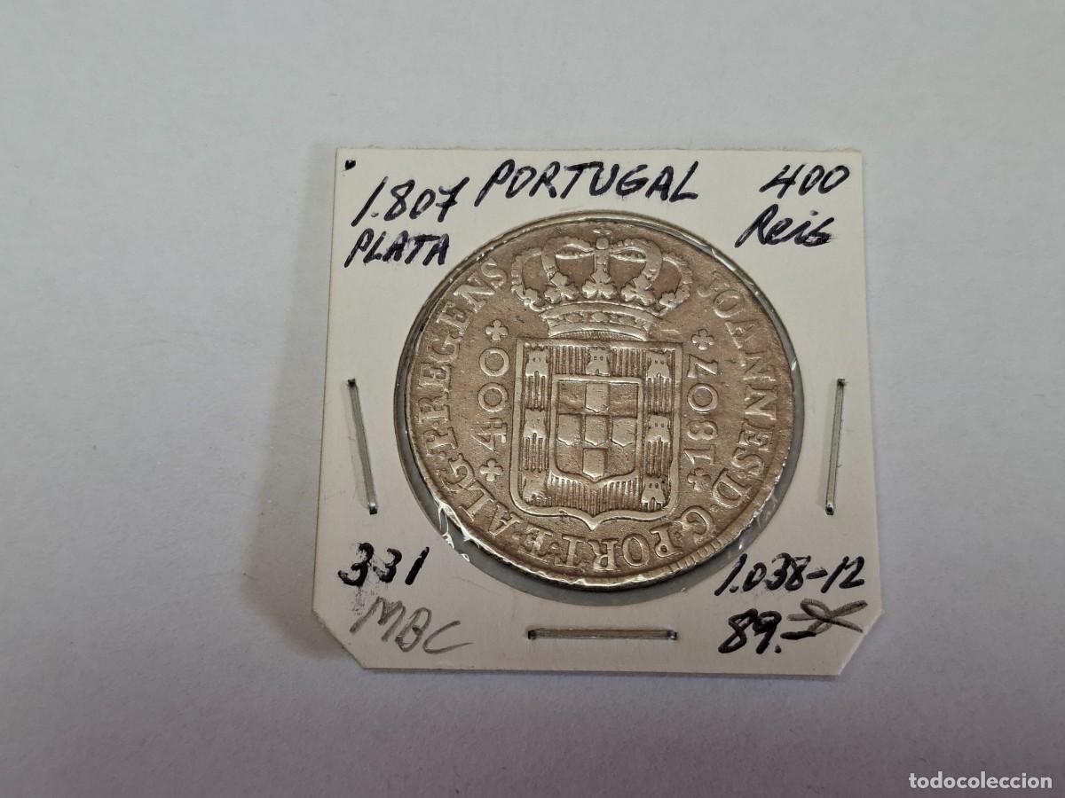 Monedas antiguas de Europa: 400 REIS de PLATA de 1807 KM 331 PORTUGAL en MBC