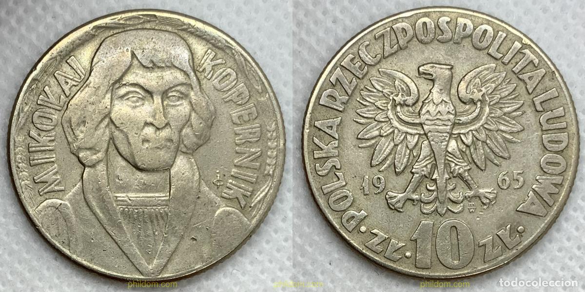 Monedas antiguas de Europa: 3224 POLONIA 1965 POLONIA 10 ZLOTYCH 1965 MIKOLAJ KOPERNIK