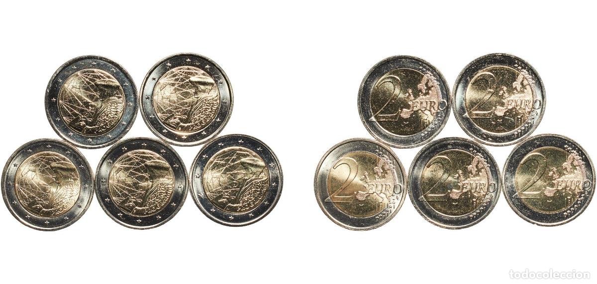 Monedas antiguas de Europa: Germany Federal Republic 2022 2 Euros set complete (Erasmus Programme. A,D,F,G,J) Bimetallic: nicke