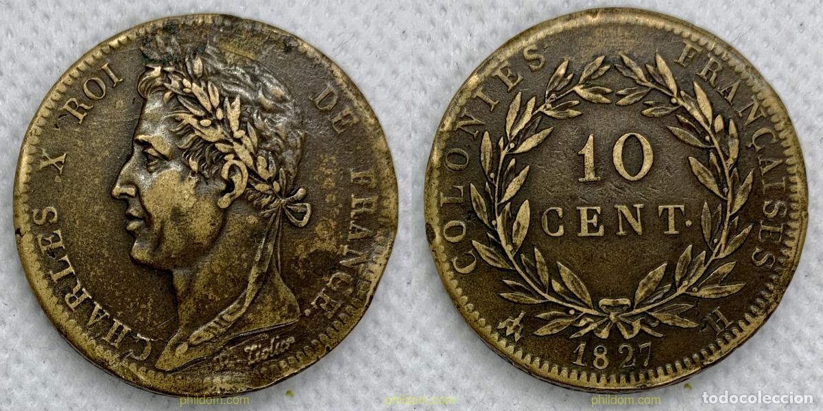 Monedas antiguas de Europa: 2439 FRANCIA 1827 FRANCE CHARLES X 1827 H 10 CENT
