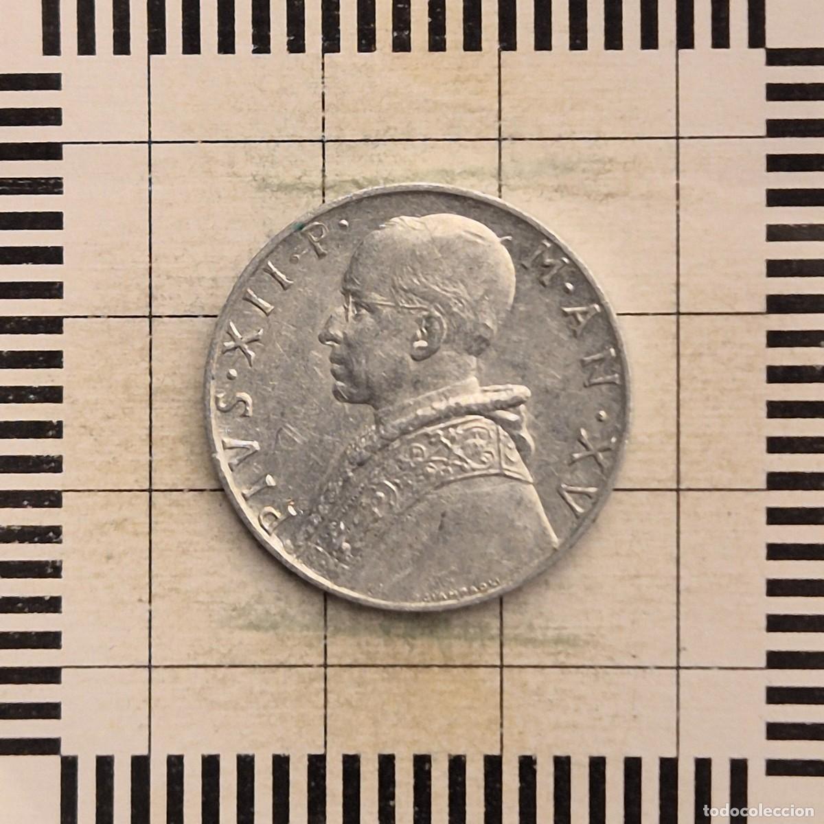 Monedas antiguas de Europa: 10 LIRAS, VATICANO. PIO XII, 1953. (KM#52.1).