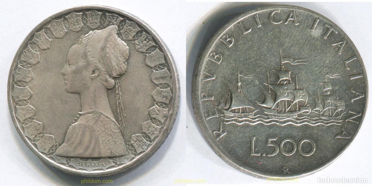 Monedas antiguas de Europa: 3032 ITALIA 1959 ITALIA 500 LIRAS 1959