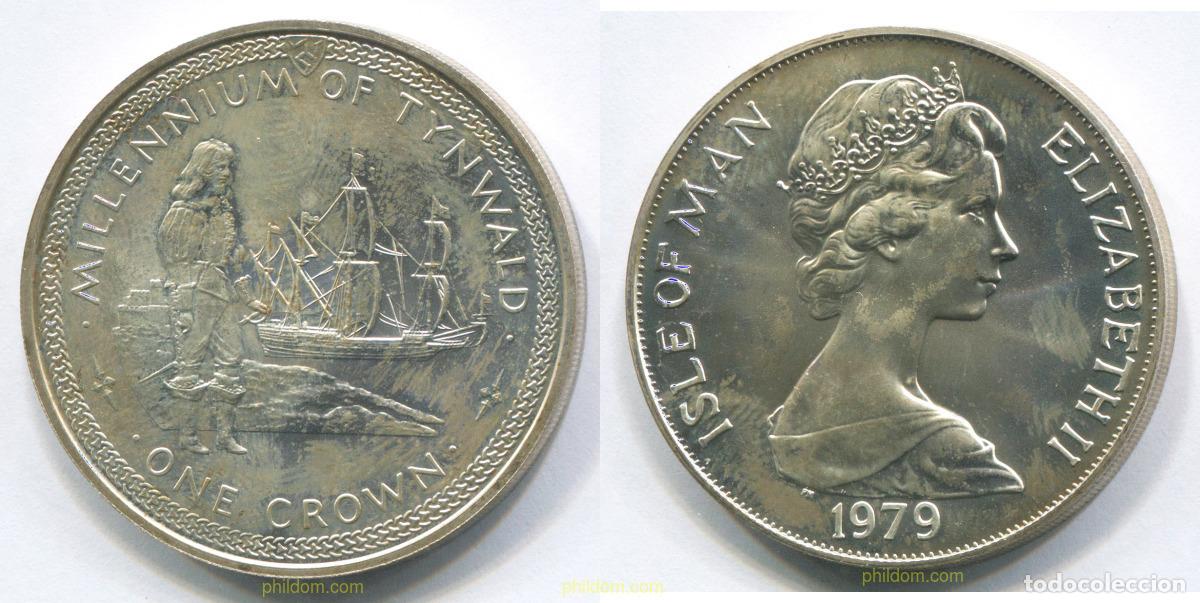 Monedas antiguas de Europa: 3042 MAN 1979 MAN 1 CROWN 1979