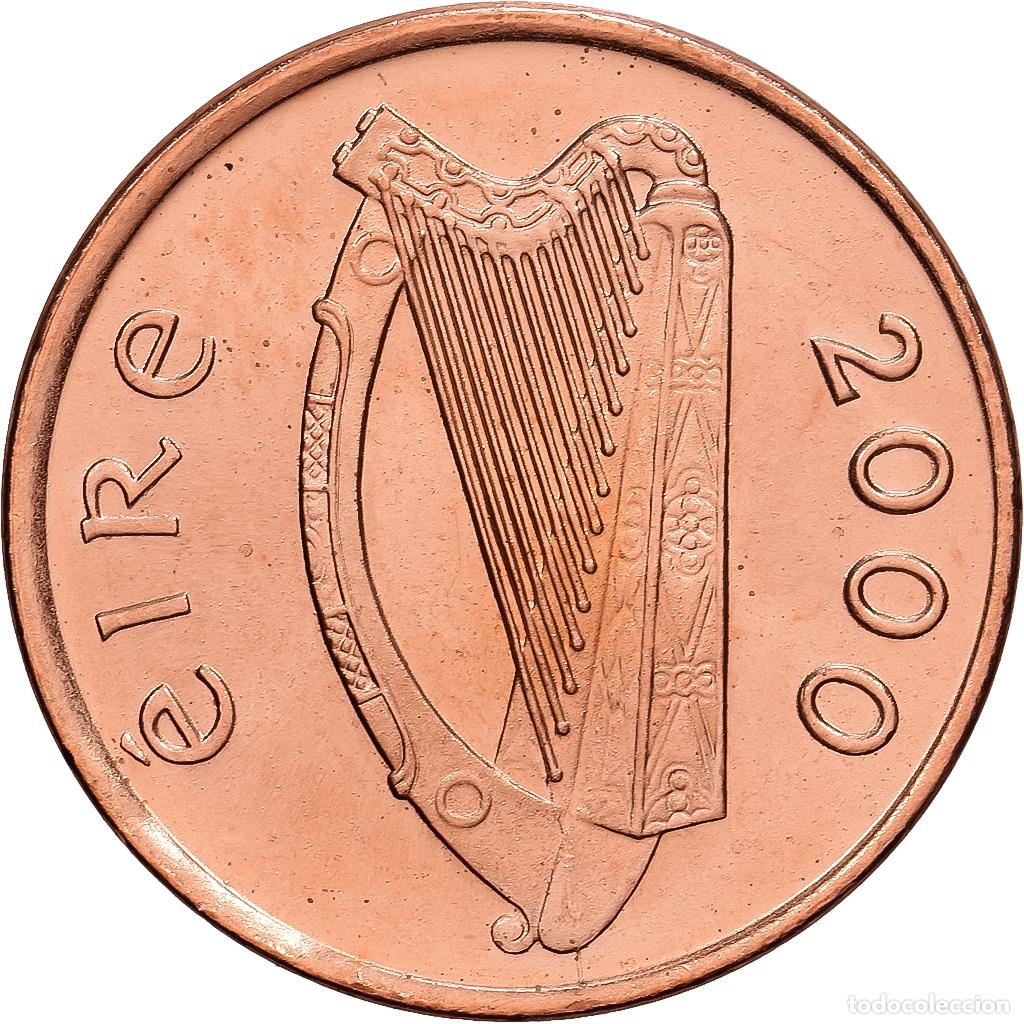 Monedas antiguas de Europa: [#139364] REP&Uacute;BLICA DE IRLANDA, 1 Penny, 2000, Dublin, Cobre chapado en acero, FDC