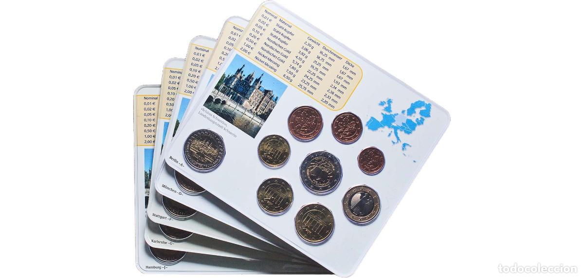 Monedas antiguas de Europa: Germany Federal Republic 2007 Euros set complete (Bundesl&auml;nder - &rdquo;Mecklenburg-Vorpommern&rdquo; ,A,D,F,G,