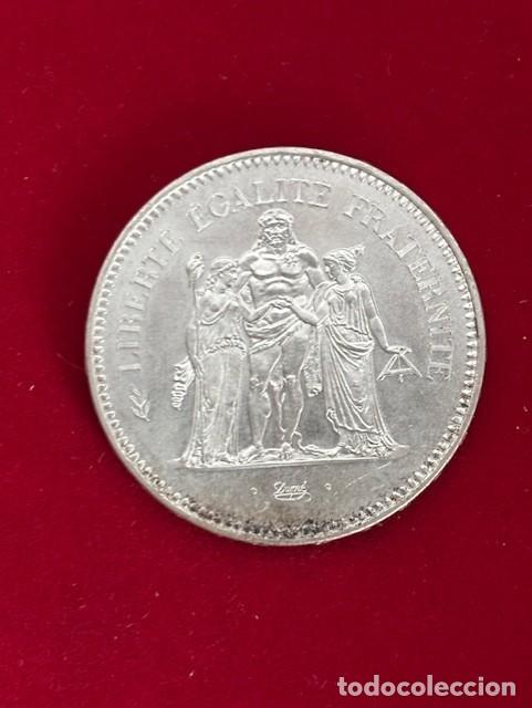 Monedas antiguas de Europa: 50 Francos plata 900, 1978 Francia, 30 grs