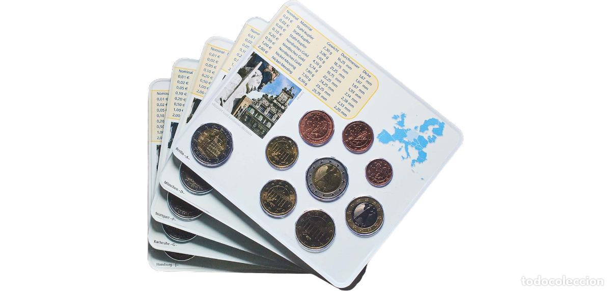 Monedas antiguas de Europa: Germany Federal Republic 2010 Euros set complete (Bundesl&auml;nder - &rdquo;Bremen&rdquo; ,A,D,F,G,J) Bimetallic: n