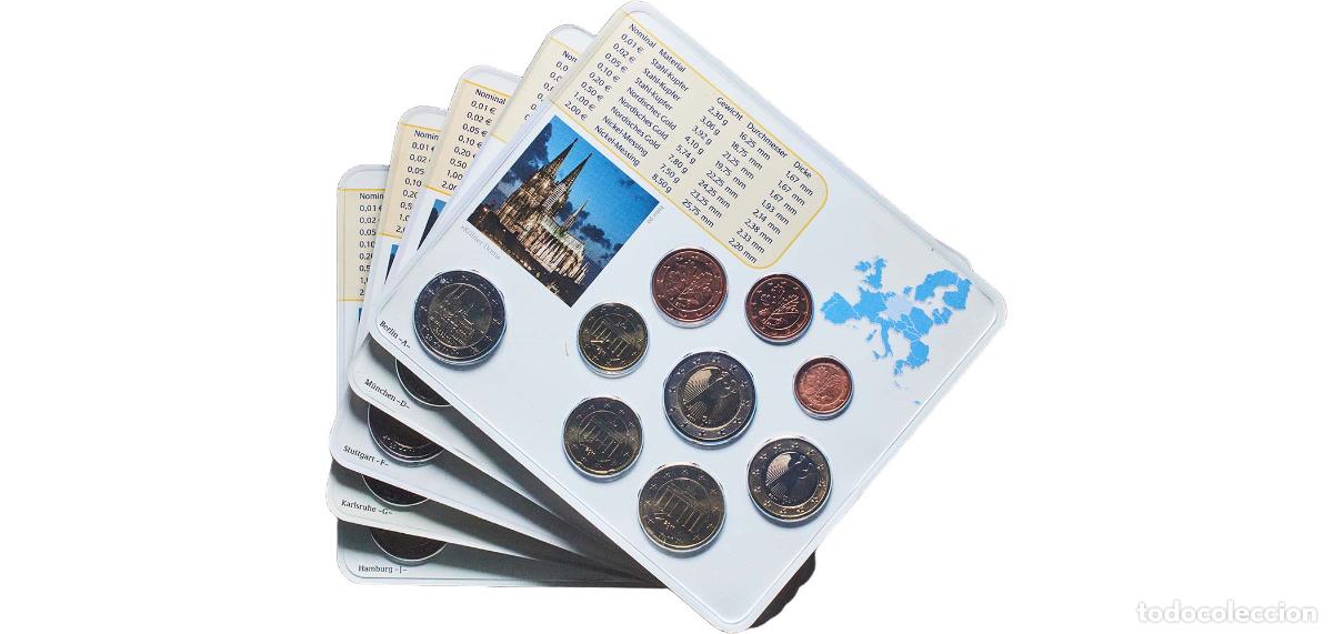 Monedas antiguas de Europa: Germany Federal Republic 2011 Euros set complete (Bundesl&auml;nder - &rdquo;Nordrhein-Westfalen&rdquo; ,A,D,F,G,J)