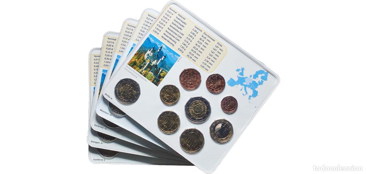 Monedas antiguas de Europa: Germany Federal Republic 2012 Euros set complete (Bundesl&auml;nder - &rdquo;Bayern&rdquo; ,A,D,F,G,J) Bimetallic: n