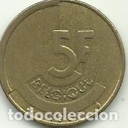 Monedas antiguas de Europa: BELGICA - 5 FRANCOS - BELGIQUE - 1986 - FOTOS