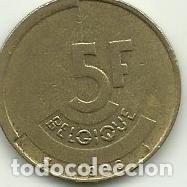 Monedas antiguas de Europa: BELGICA - 5 FRANCOS - BELGIQUE - 1986 - FOTOS