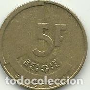 Monedas antiguas de Europa: BELGICA - 5 FRANCOS - BELGIE - 1986 - FOTOS