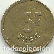 Monedas antiguas de Europa: BELGICA - 5 FRANCOS - BELGIE - 1986 - FOTOS