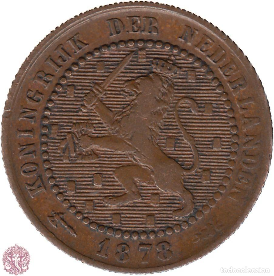 Monedas antiguas de Europa: PAISES BAJOS 1 Centavo 1878 Guillermo III KM#107