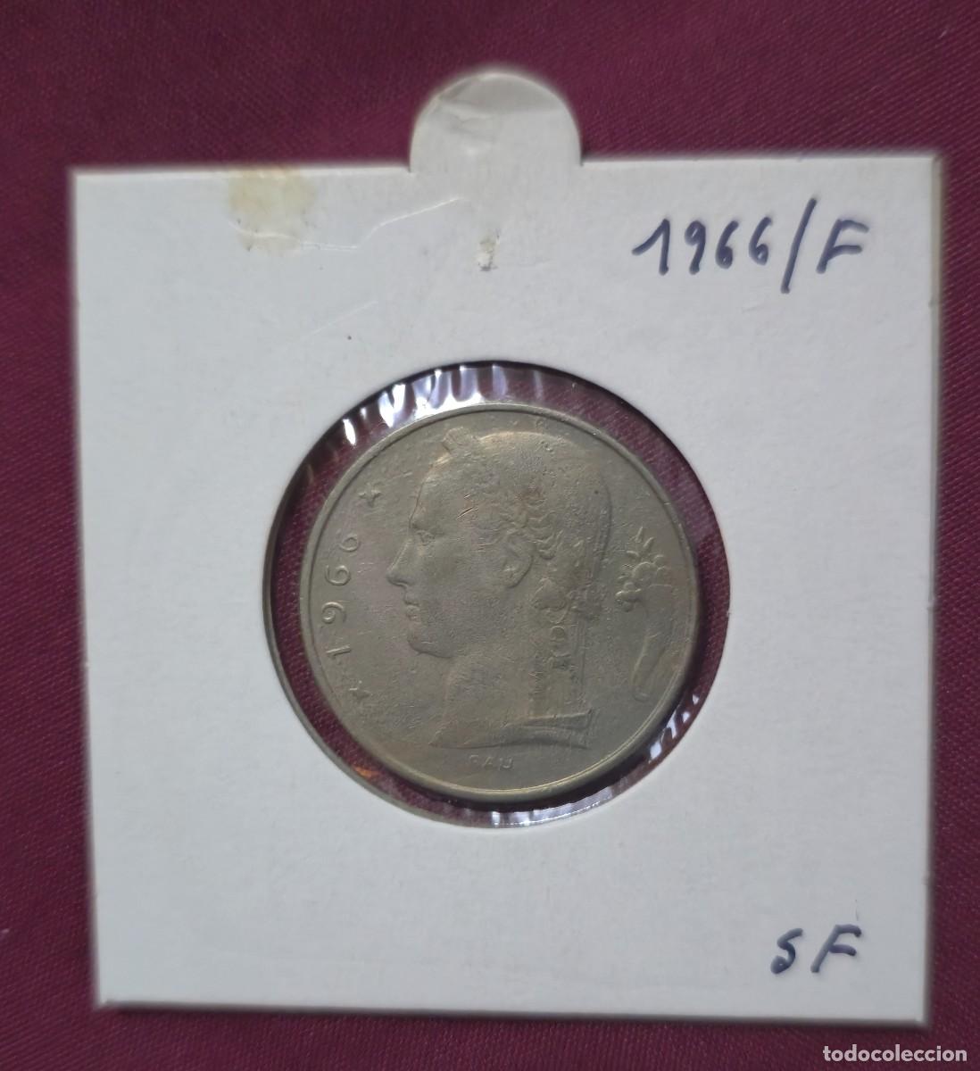 Monedas antiguas de Europa: MONEDA DE BELGICA 1966 - 5 FRANCO - BELGIQUE - MONEDA ENCARTONADA