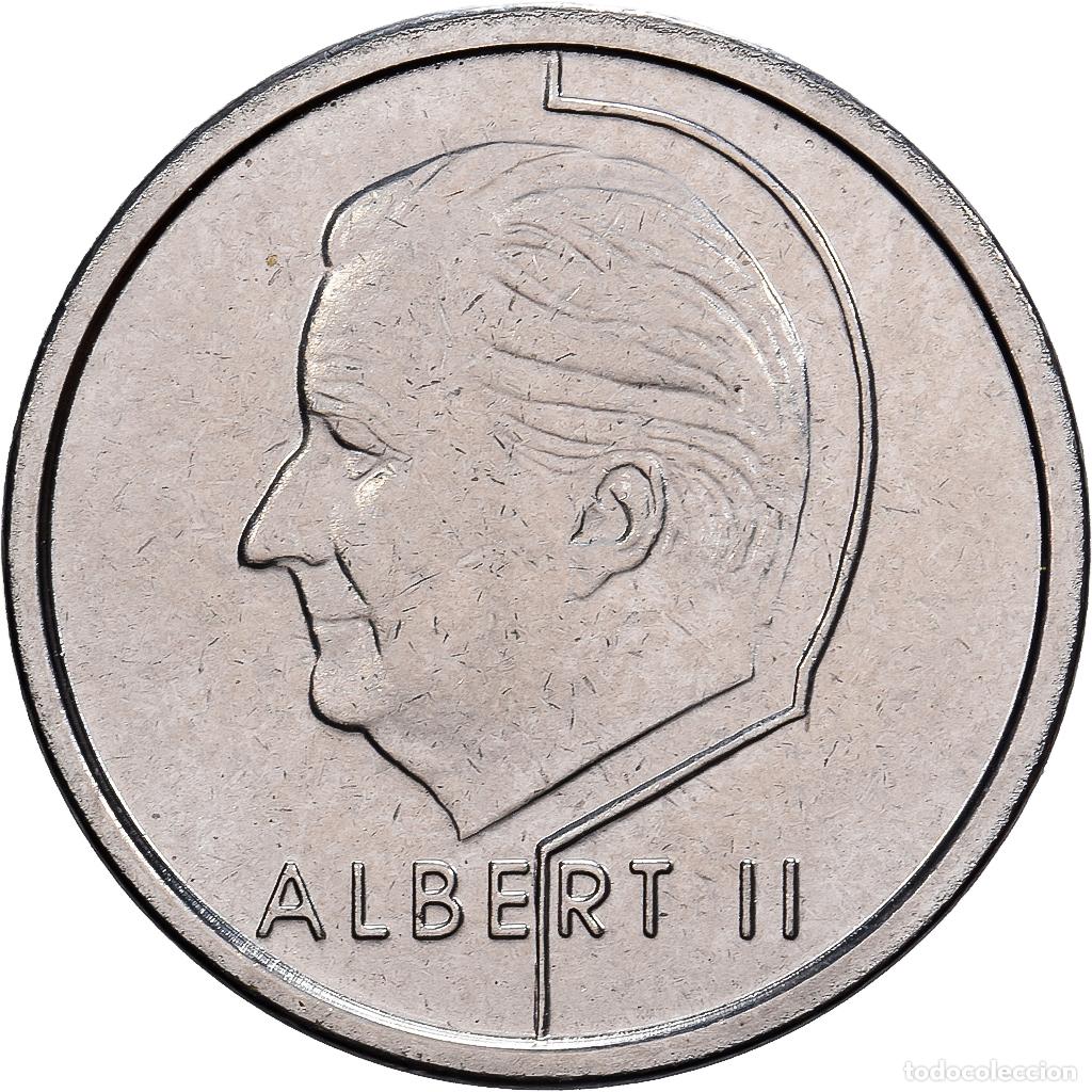 Monedas antiguas de Europa: [#139435] B&eacute;lgica, Albert II, 1 Frank, 2000, Brussels, N&iacute;quel chapado en hierro, FDC