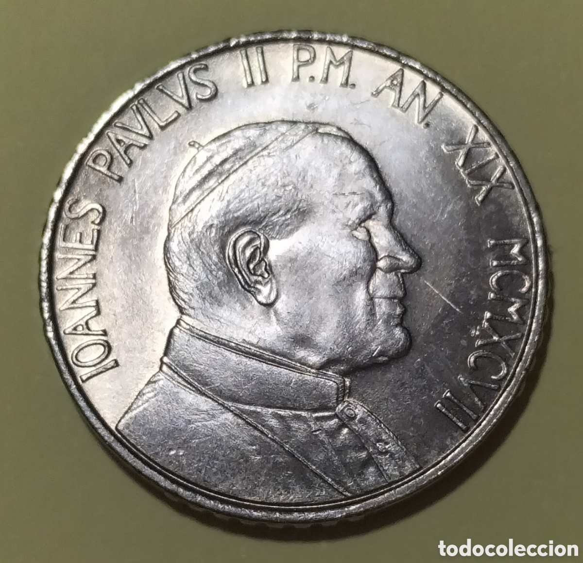 Monedas antiguas de Europa: Moneda 100 Liras 1997 Vaticano.