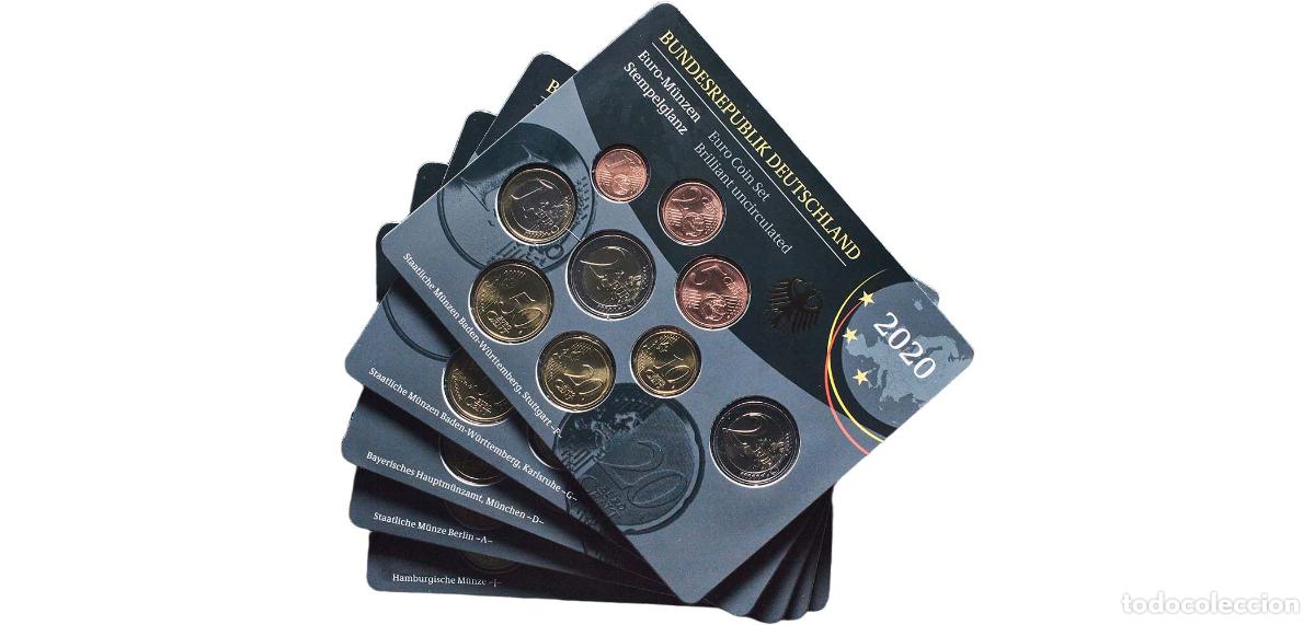 Monedas antiguas de Europa: Germany Federal Republic 2020 Euros set complete (Bundesl&auml;nder - &rdquo;Brandenburg&rdquo; ,A,D,F,G,J) Bimetall